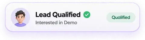 Lead qualified - interested in demo